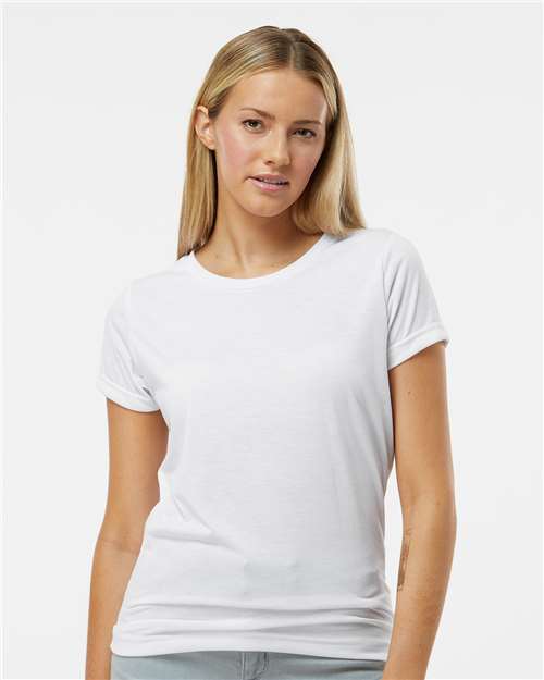 Custom Embroidered  SubliVie Women's Polyester Sublimation Tee 1510  