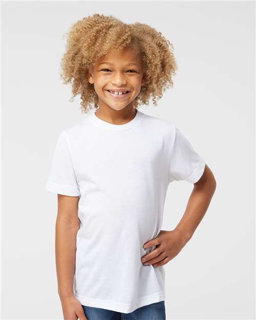 Custom Embroidered  SubliVie Youth Polyester Sublimation Tee 1210  