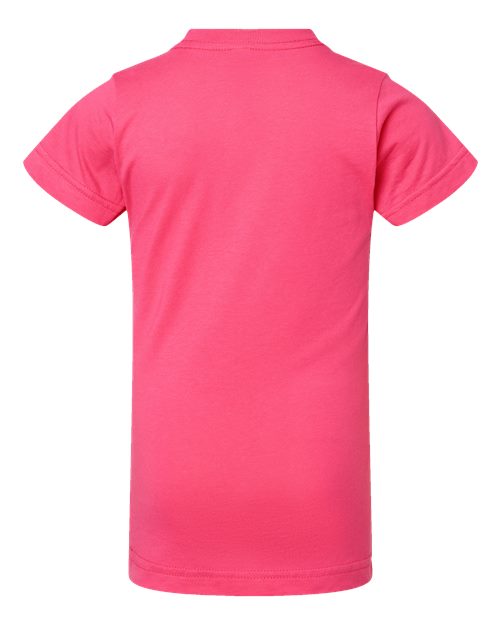 LAT Girls' Fine Jersey Tee 2616 Hot Pink