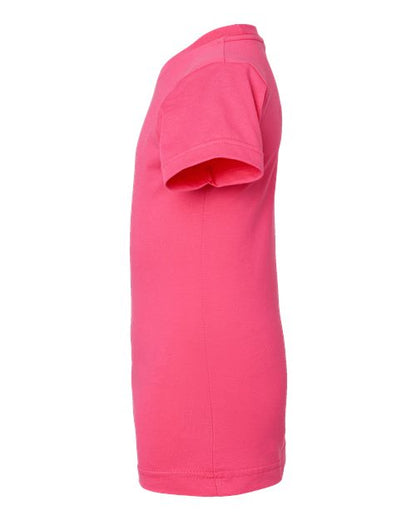 LAT Girls' Fine Jersey Tee 2616 Hot Pink