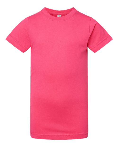 LAT Girls' Fine Jersey Tee 2616 Hot Pink