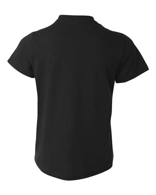BELLA + CANVAS Youth Jersey Tee 3001Y Berry Custom Embroidered Business Logo
