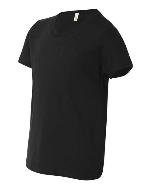 BELLA + CANVAS Youth Jersey Tee 3001Y Berry Custom Embroidered Business Logo
