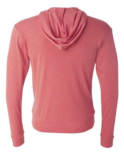 BELLA + CANVAS Triblend Lightweight Full-Zip Hooded Long Sleeve Tee 3939