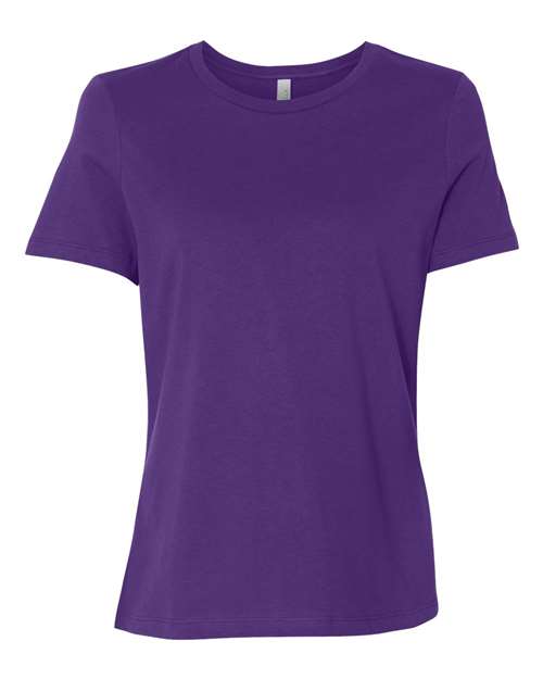 BELLA + CANVAS Women’s Relaxed Jersey Tee 6400 Team Purple