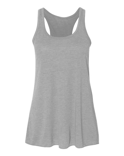 BELLA + CANVAS Women's Flowy Racerback Tank 8800 Athletic Heather
