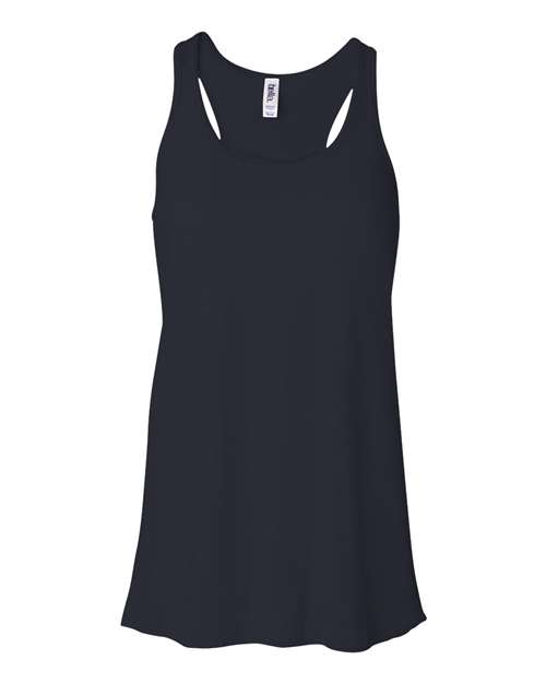 BELLA + CANVAS Women's Flowy Racerback Tank 8800 Midnight