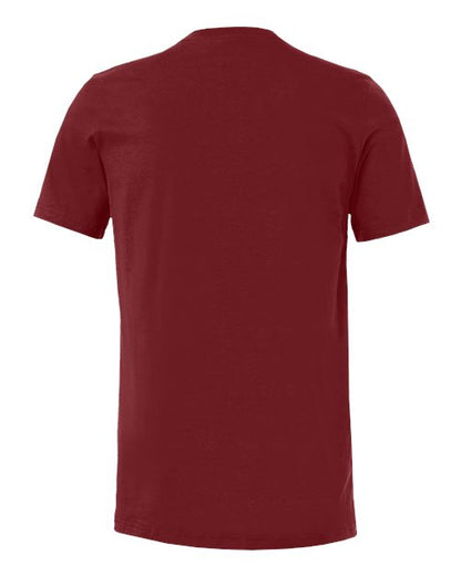 BELLA + CANVAS Jersey Tee 3001 Cardinal Custom Embroidered Business Logo