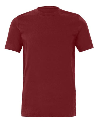 BELLA + CANVAS Jersey Tee 3001 Cardinal Custom Embroidered Business Logo