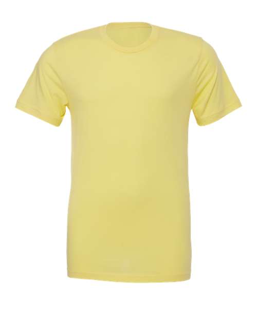 BELLA + CANVAS Jersey Tee 3001 Yellow Custom Embroidered Business Logo