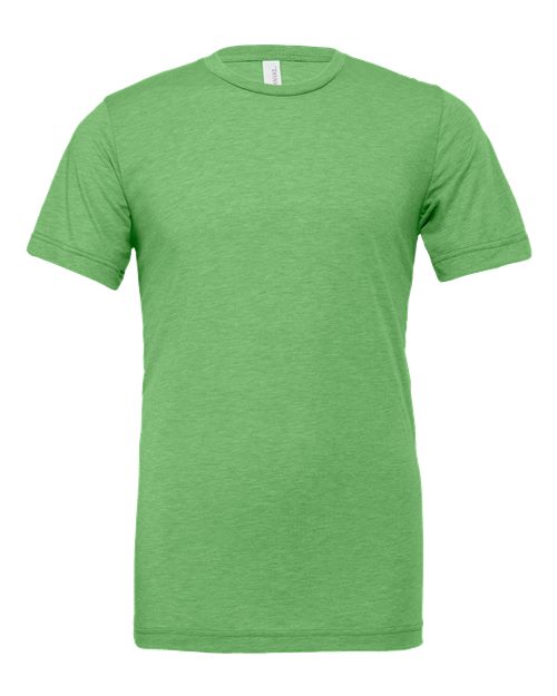 BELLA + CANVAS Triblend Tee 3413 Green Triblend Custom Embroidered Business Logo