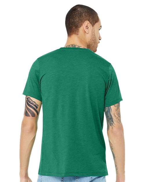 BELLA + CANVAS Triblend Tee 3413 Kelly Triblend Custom Embroidered Business Logo