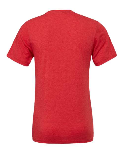 BELLA + CANVAS Triblend Tee 3413 Purple Triblend Custom Embroidered Business Logo