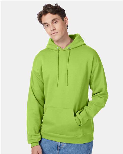 Custom Embroidered  Hanes Ecosmart® Hooded Sweatshirt P170 Lime