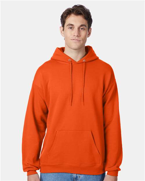 Custom Embroidered  Hanes Ecosmart® Hooded Sweatshirt P170 Orange