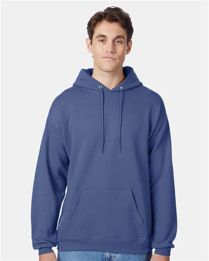 Custom Embroidered  Hanes Ecosmart® Hooded Sweatshirt P170 Denim Blue