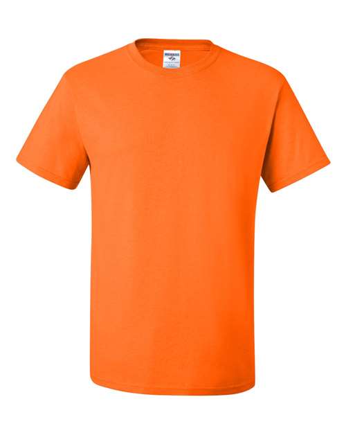 JERZEES Dri-Power® 50/50 T-Shirt 29MR Safety Orange Custom Embroidered Business Logo