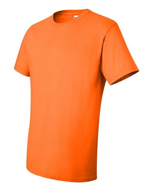 JERZEES Dri-Power® 50/50 T-Shirt 29MR Safety Orange Custom Embroidered Business Logo
