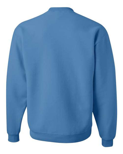 JERZEES NuBlend® Crewneck Sweatshirt 562MR Classic Pink Custom Embroidered Business Logo