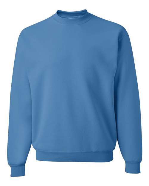 JERZEES NuBlend® Crewneck Sweatshirt 562MR Columbia Blue Custom Embroidered Business Logo