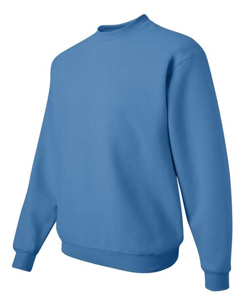 JERZEES NuBlend® Crewneck Sweatshirt 562MR Columbia Blue Custom Embroidered Business Logo