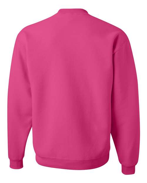 JERZEES NuBlend® Crewneck Sweatshirt 562MR Cool Mint Custom Embroidered Business Logo
