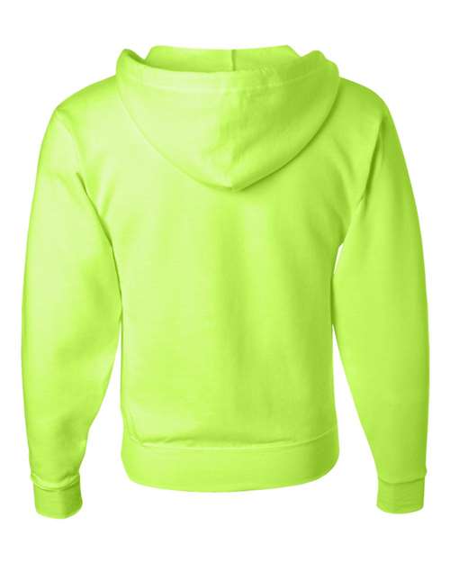 JERZEES NuBlend® Full-Zip Hooded Sweatshirt 993MR Custom Embroidered Business Logo