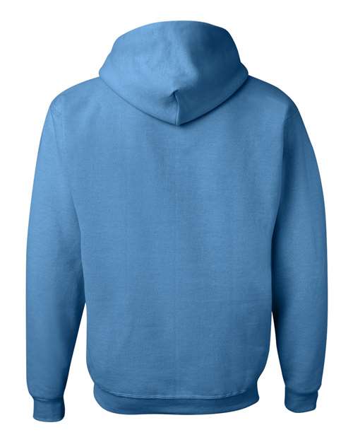 JERZEES NuBlend® Hooded Sweatshirt 996MR Columbia Blue Custom Embroidered Business Logo
