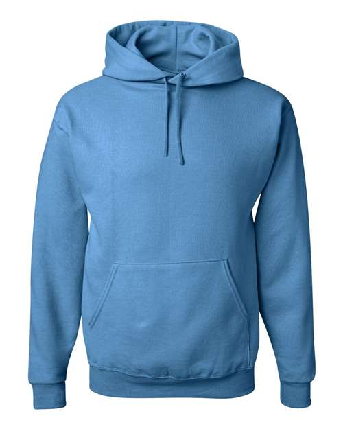 JERZEES NuBlend® Hooded Sweatshirt 996MR Columbia Blue Custom Embroidered Business Logo