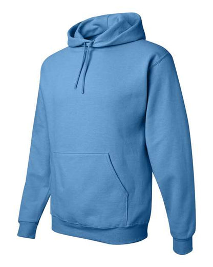 JERZEES NuBlend® Hooded Sweatshirt 996MR Columbia Blue Custom Embroidered Business Logo