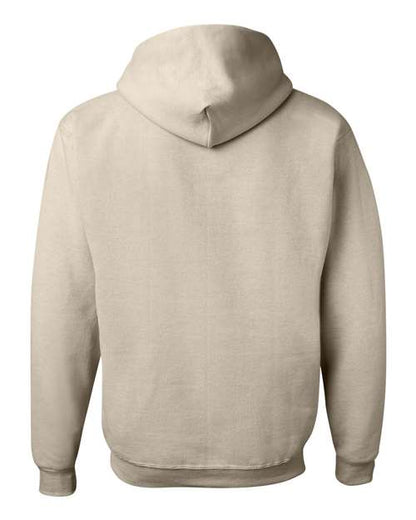 JERZEES NuBlend® Hooded Sweatshirt 996MR Sandstone Custom Embroidered Business Logo
