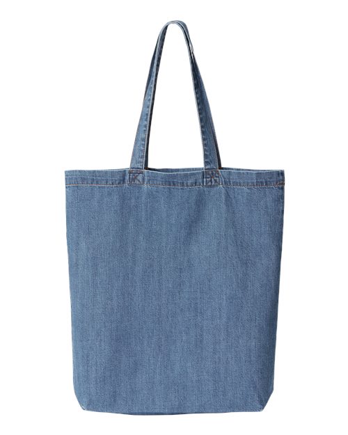 Liberty Bags Cotton Denim Gusseted Tote Bag 7761A
