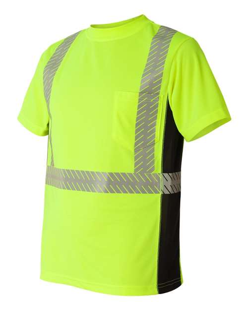 Kishigo Unisex Premium Black Series Breathable Tape Class 2 T-Shirt 2253