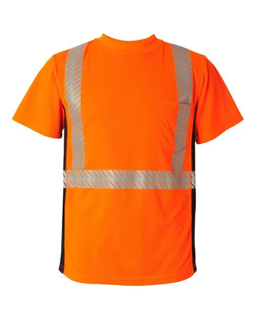 Kishigo Unisex Premium Black Series Breathable Tape Class 2 T-Shirt 2253