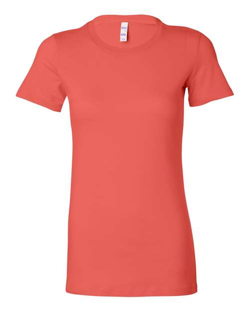 BELLA + CANVAS Women's Slim Fit Tee 6004 Coral