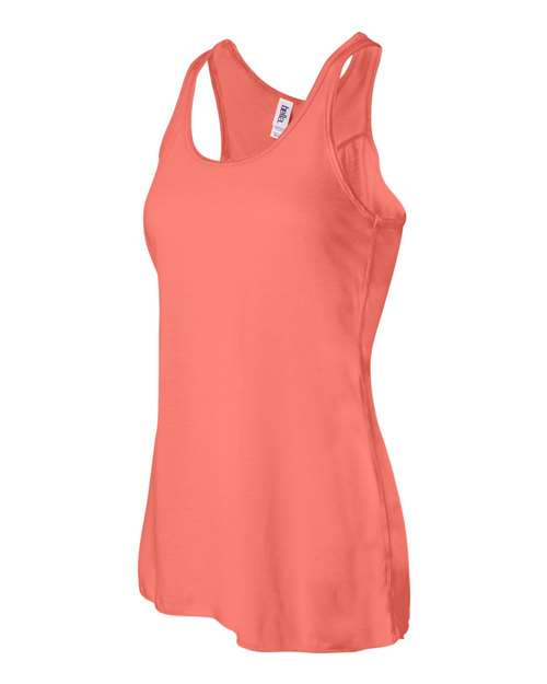 BELLA + CANVAS Women's Flowy Racerback Tank 8800 Coral