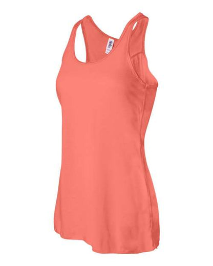 BELLA + CANVAS Women's Flowy Racerback Tank 8800 Coral