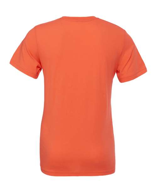 BELLA + CANVAS Jersey Tee 3001 Coral Custom Embroidered Business Logo