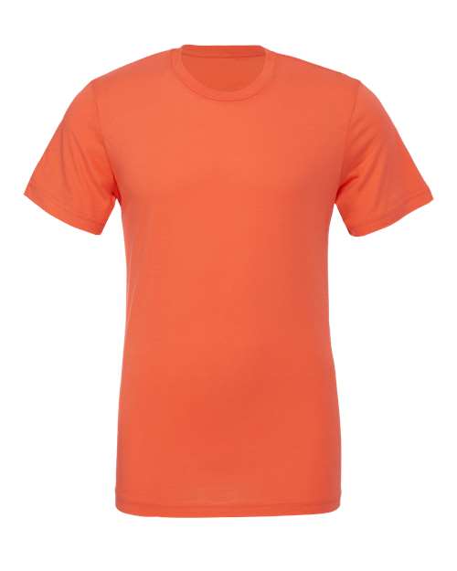 BELLA + CANVAS Jersey Tee 3001 Coral Custom Embroidered Business Logo