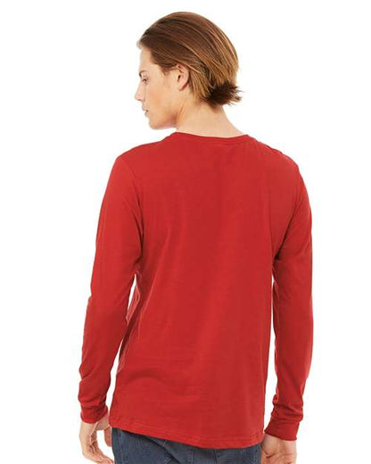 BELLA + CANVAS Jersey Long Sleeve Tee 3501 Red