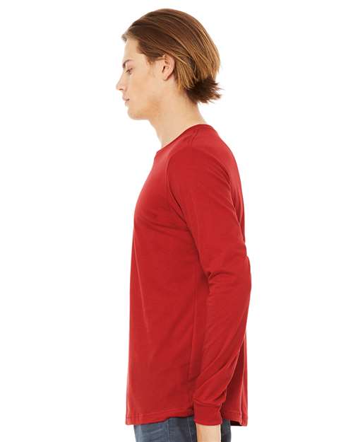 BELLA + CANVAS Jersey Long Sleeve Tee 3501 Red