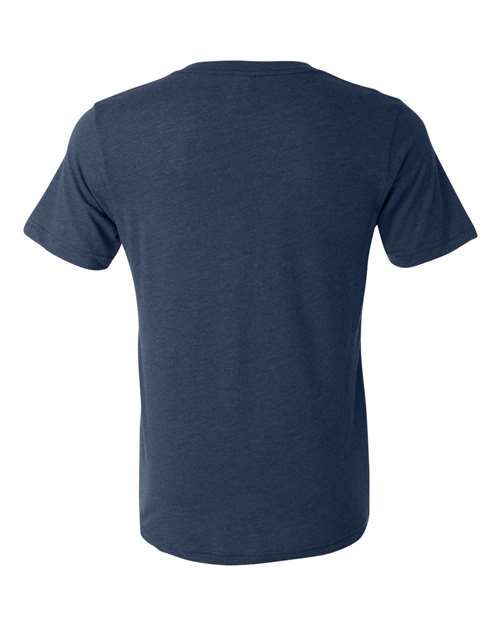 BELLA + CANVAS Triblend V-Neck Short Sleeve Tee 3415 Navy Triblend