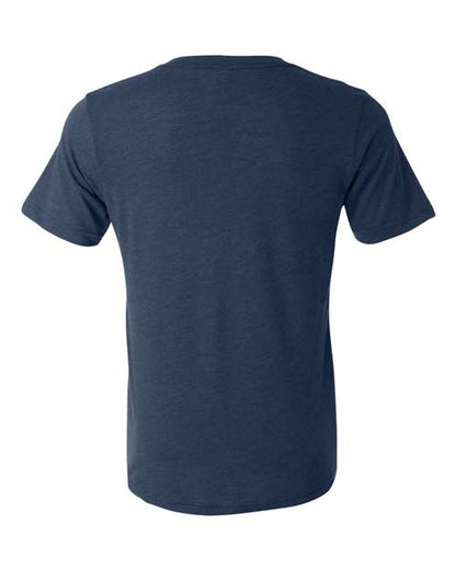 BELLA + CANVAS Triblend V-Neck Short Sleeve Tee 3415 Navy Triblend