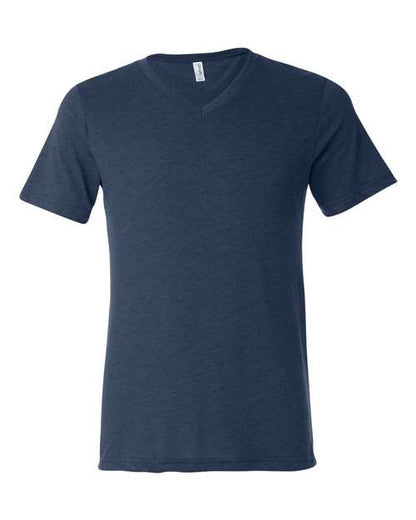 BELLA + CANVAS Triblend V-Neck Short Sleeve Tee 3415 Navy Triblend