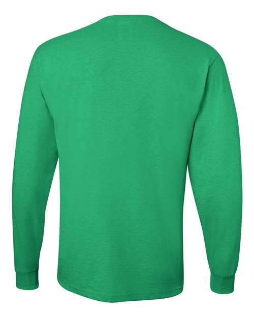 JERZEES Dri-Power® Long Sleeve 50/50 T-Shirt 29LSR Kelly Custom Embroidered Business Logo