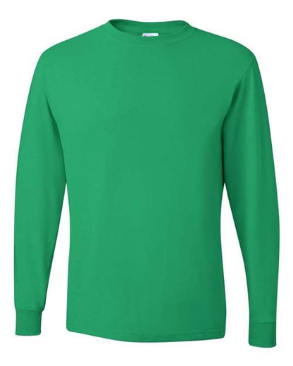 JERZEES Dri-Power® Long Sleeve 50/50 T-Shirt 29LSR Kelly Custom Embroidered Business Logo