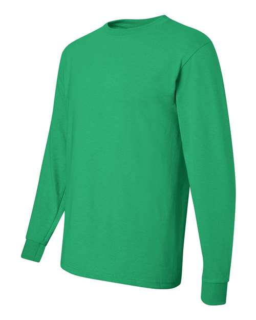 JERZEES Dri-Power® Long Sleeve 50/50 T-Shirt 29LSR J. Navy Custom Embroidered Business Logo