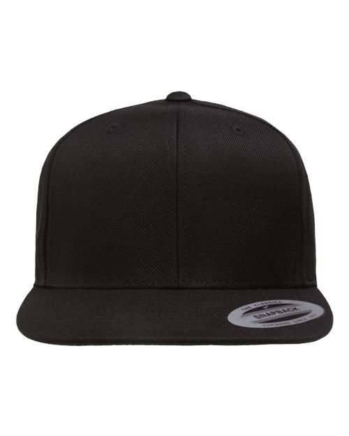 YP Classics Five-Panel Cotton Twill Snapback Cap 6007 Custom Embroidered Business Logo