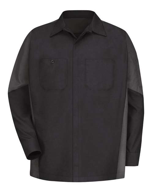 Red Kap Men's Long Sleeve Automotive Crew Shirt SY10