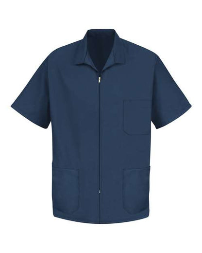 Red Kap Zip-Front Smock KP44 Custom Embroidered Business Logo